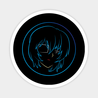 Rei Ayanami's Face - 06B Magnet